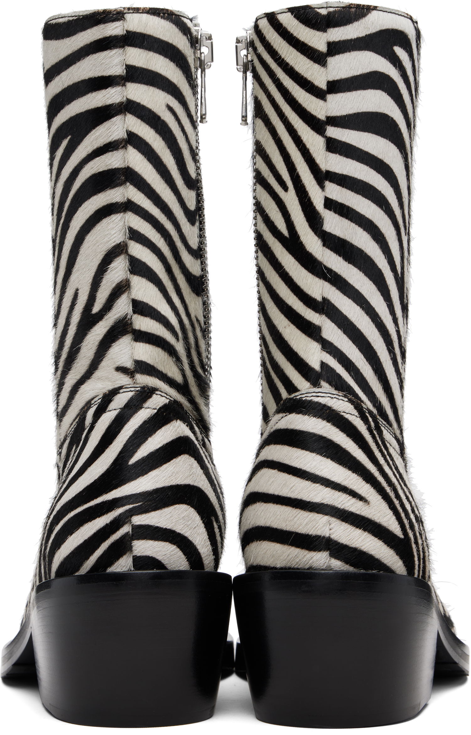 Tennarit ja kengät Dries Van Noten Dries Van Noten Zip Zebra Print Haircalf Boots Monivärinen | 252-021707-302, 1