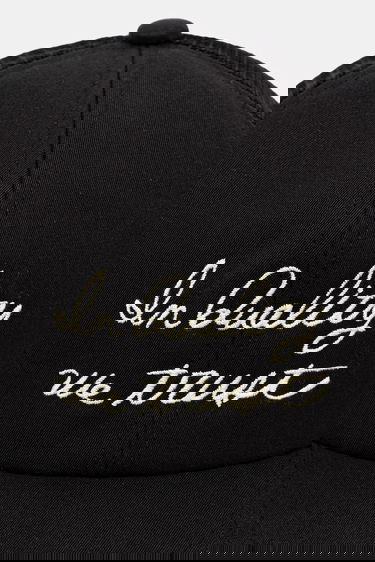 Korkki visvim goodyear ii Trucker Cap with 'In Quality We Trust' Embroidery Musta | 125103003009, 1