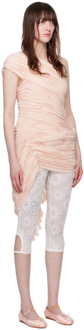 Mekko Collina Strada Collina Strada Whirl Draped Minidress Vaaleanpunainen | XX4008, 1