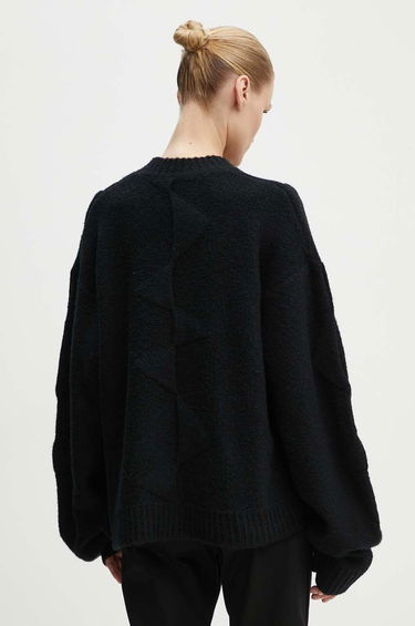 Villapaita HELIOT EMIL Black Warm Wool Sweater Musta | PREAW24.M.07.063.BLK01, 5