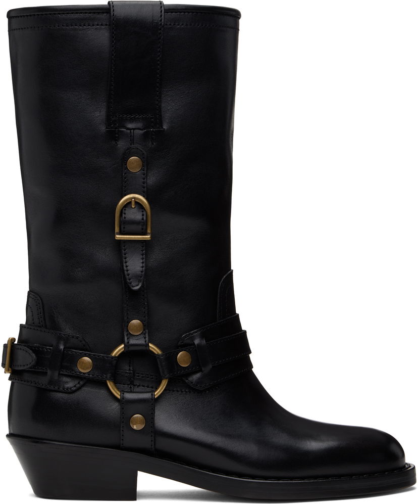 Vaatteet ISABEL MARANT Isabel Marant Heiko Leather Boots Musta | 25PBO0192FA-C1A22S