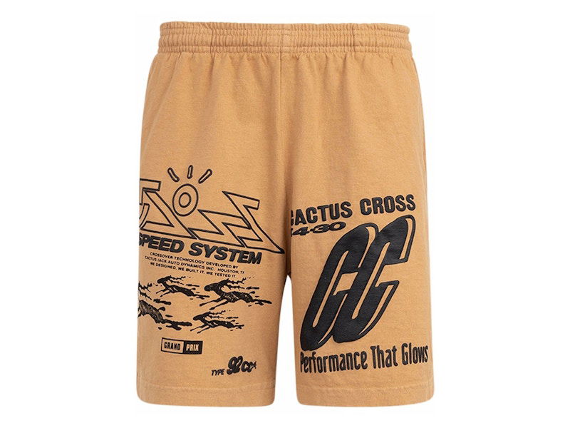 Shortsit Cactus Jack by Travis Scott Cactus Jack 92CC Shorts Ruskea | CJJ6BS17