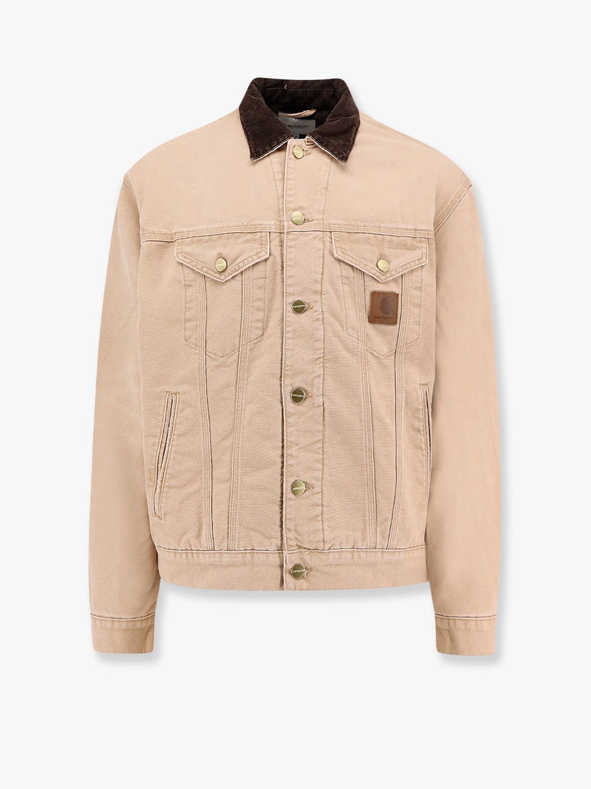 Takki Carhartt WIP Corduroy Collar Denim Jacket Beige | I0343152N24O