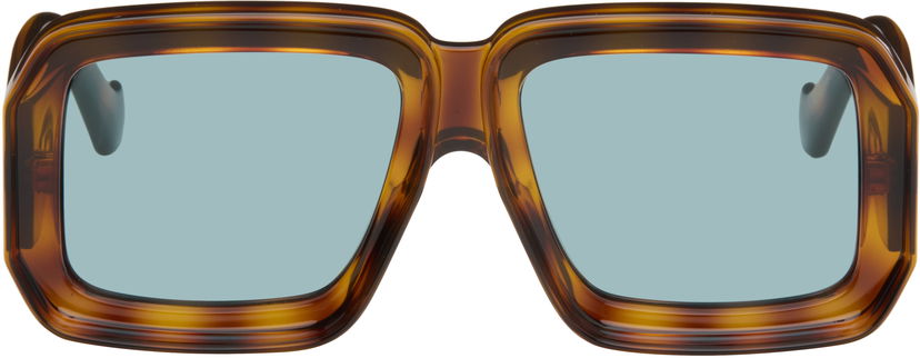 Aurinkolasit Loewe Paula's Ibiza Dive Chunky Squared-Frame Eyewear Ruskea | LW40064U 192337136368
