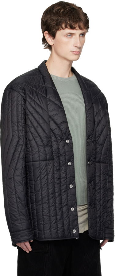 Puffer takki Rick Owens Concordians Long Sleeve Quilted Liner Down Jacket Musta | RU02E1755 NPT1, 1