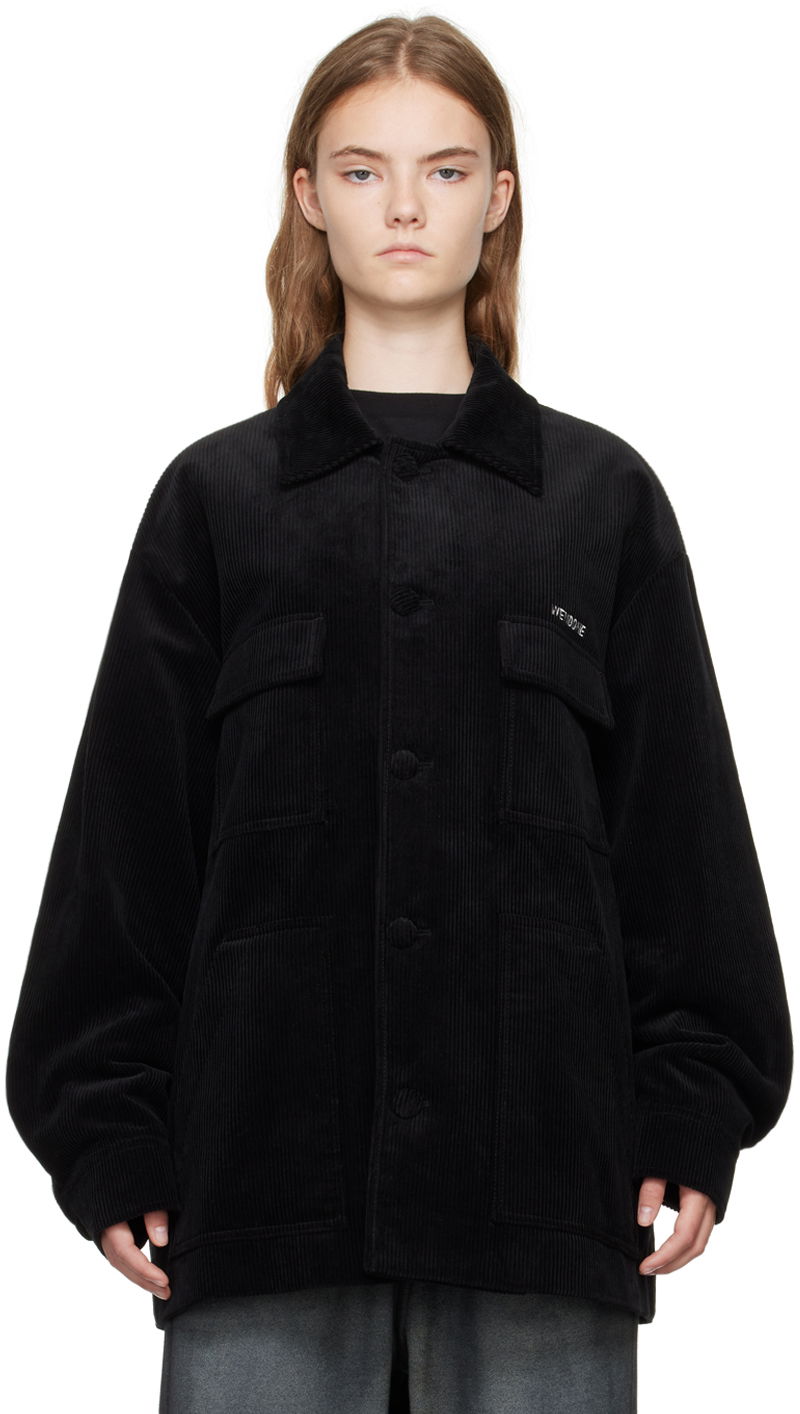 Takki We11done We11done Four-Pocket Corduroy Jacket Musta | WD-JP2-24-054-U-BK, 0