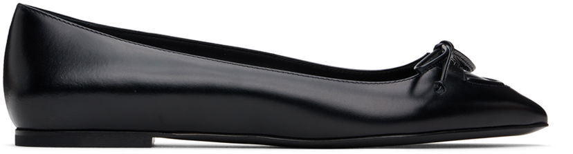Mekko Alaïa ALAÏA Lace-Up Ballerina Flats Musta | AA3A034CK257