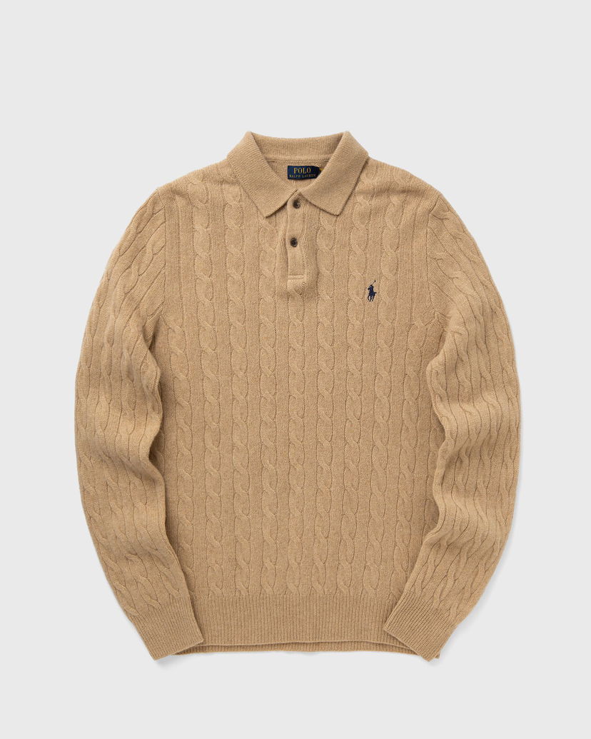 Villapaita Polo by Ralph Lauren Cable-Knit Polo Sweater Beige | 710974165004