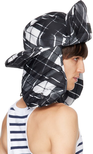 Hattu Jean Paul Gaultier Gaultier Tartan Print Aviator Hat Musta | 24/31-U-CC044P-C563-000201, 2