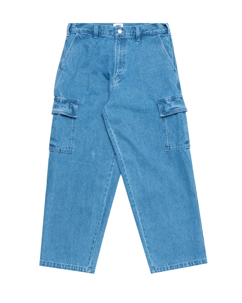 Housut OBEY Big Wig Cargo Denim Pant Sininen | 142010094-LIN