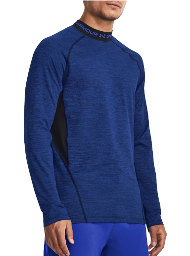 T-paita Under Armour ColdGear® Twist Mockneck Tee Tummansininen | 1379820-400