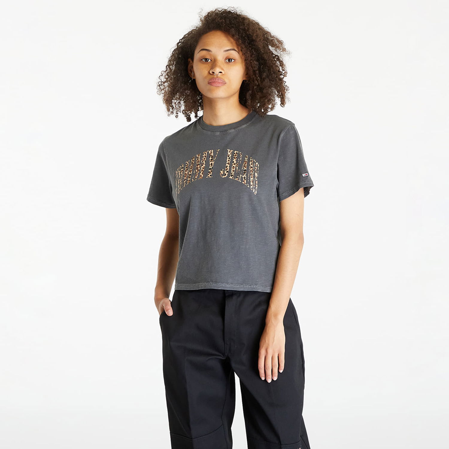 T-paita Tommy Hilfiger Classics Leo Short Sleeve Tee "New Charcoal" Harmaa | DW0DW16457 PUB, 0