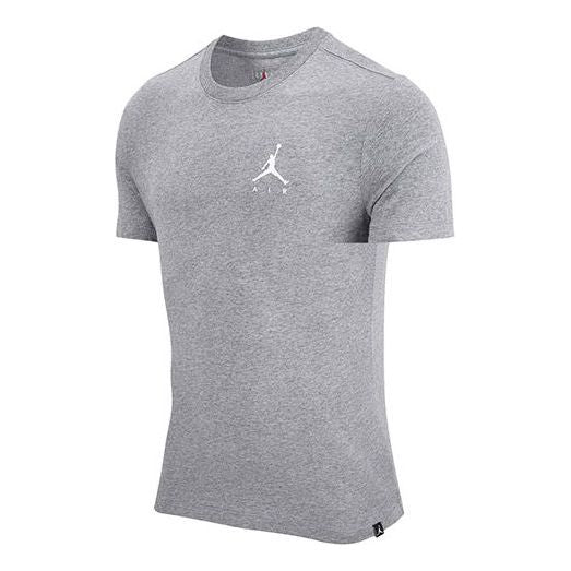T-paita Jordan Jordan Jumpman Logo Embroidered Knit T-Shirt Harmaa | DA6800-091