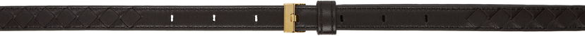 Vyöt Bottega Veneta Intrecciato Leather Watch Strap Musta | 805582 V4R01