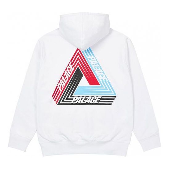 Huppari Palace Triangle Logo Long Sleeve Hoodie Valkoinen | P19HD086