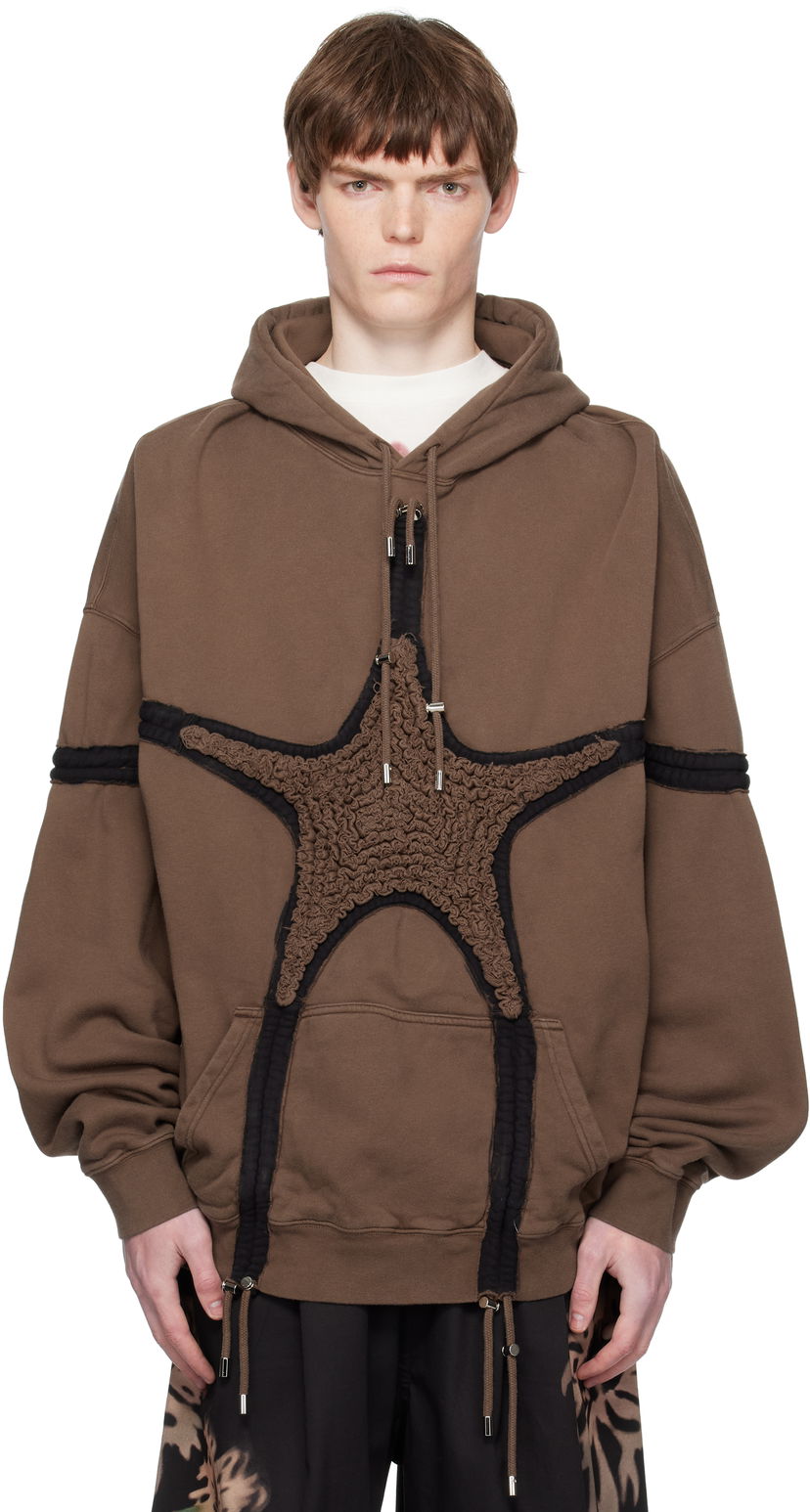Huppari Collina Strada Collina Strada Soft Star Hoodie Ruskea | XX8002