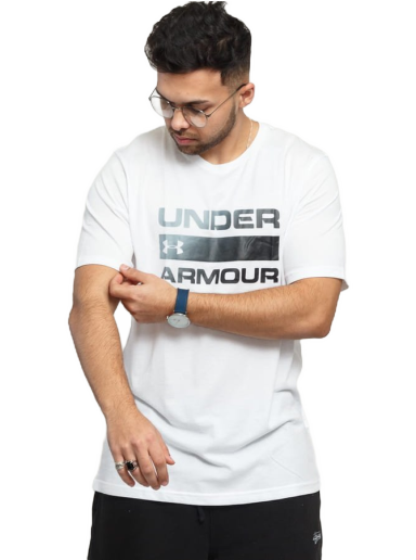 T-paita Under Armour Team Issue Wordmark SS Tee Valkoinen | 1329582-100