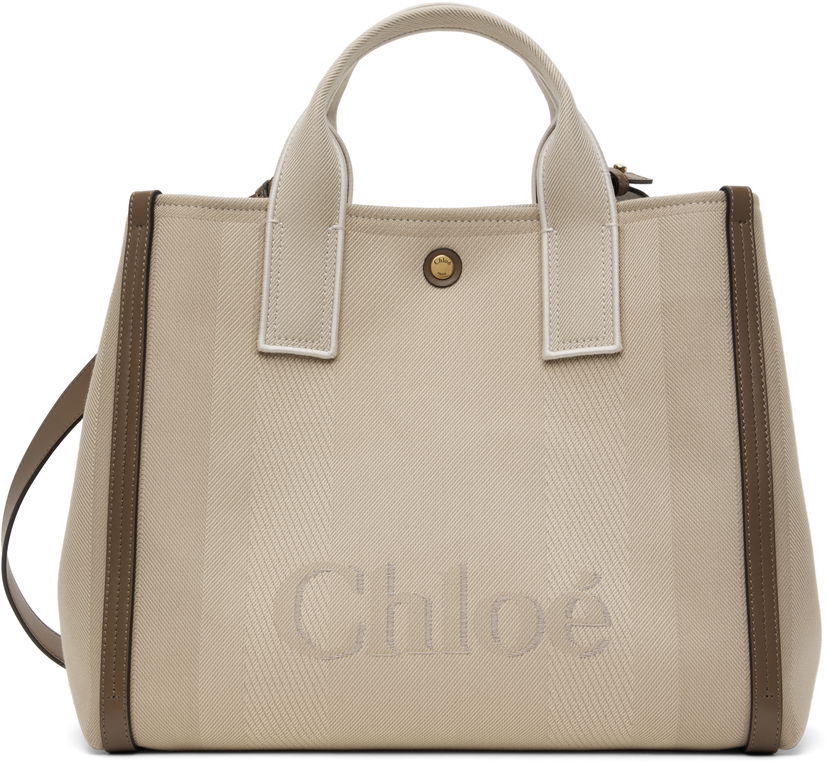 Kangaskassi CHLOÉ Chloé 'Chloé Carry' Tote Bag Beige | CHC25SS910O65