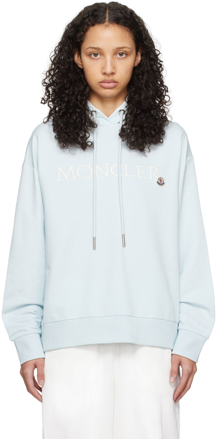 Huppari Moncler Embroidered Hoodie Sininen | J10938G0001689A1K