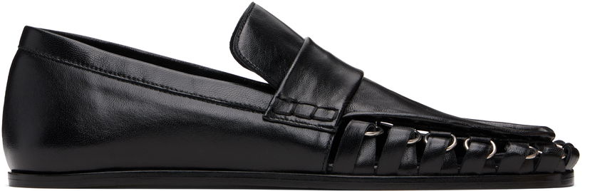 Tennarit ja kengät Jil Sander Jil Sander D-Ring Leather Loafers Musta | J15WR0026_P4835