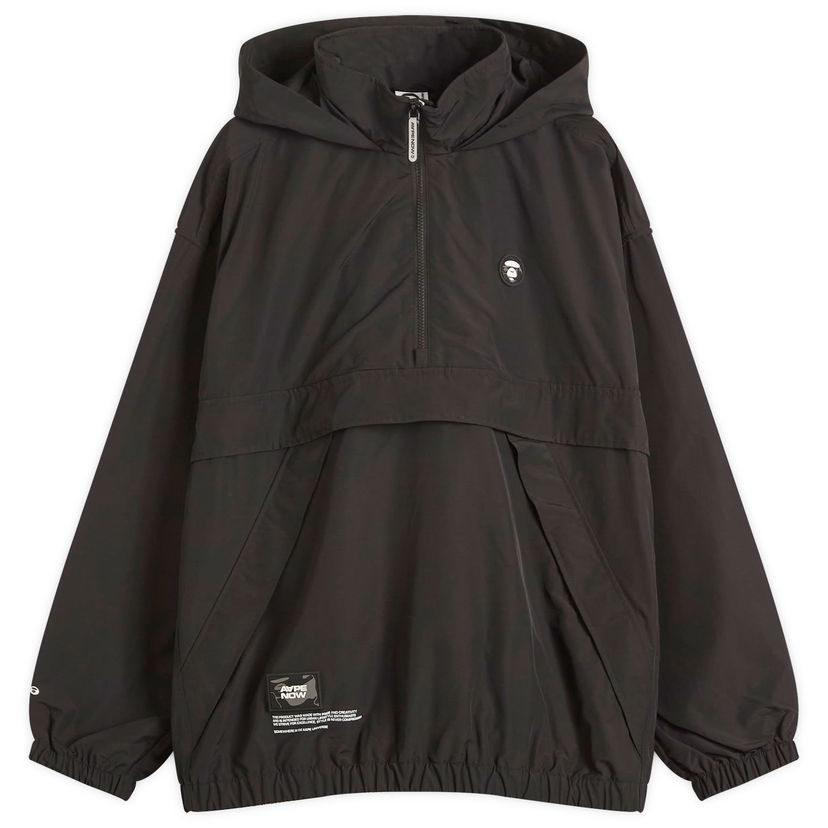 Tuulitakki AAPE by A Bathing Ape AAPE Now Anorak Jacket, Size Large Musta | AAPLJM7705XX-BLK