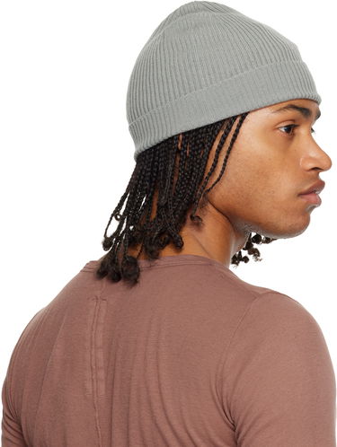 Pipo Rick Owens Rick Owens Concordians Ribbed Beanie Harmaa | RU02E1495 RIBM, 2