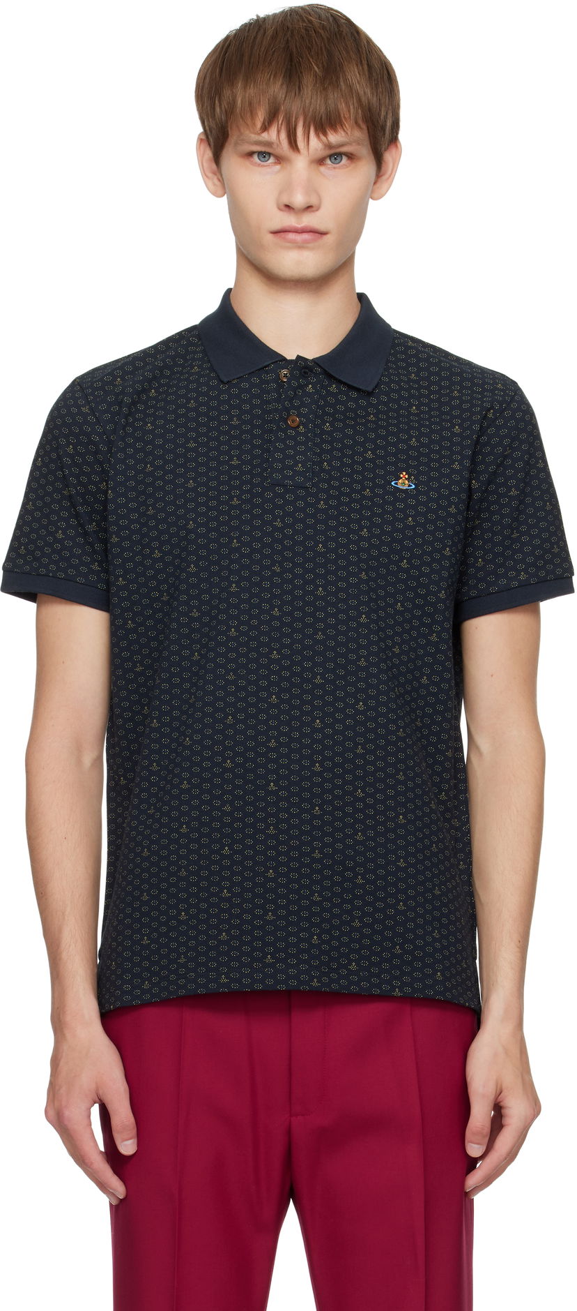 Poolopaita Vivienne Westwood Vivienne Westwood Classic Polo Tummansininen | 2H01000P-J009Q-