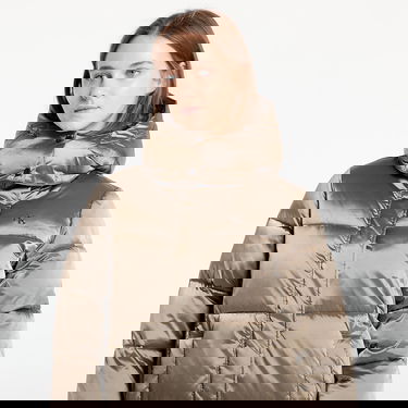 Puffer takki CALVIN KLEIN Shiny Satin Puffer Coat Brindle Beige | J20J224617 PAV, 1