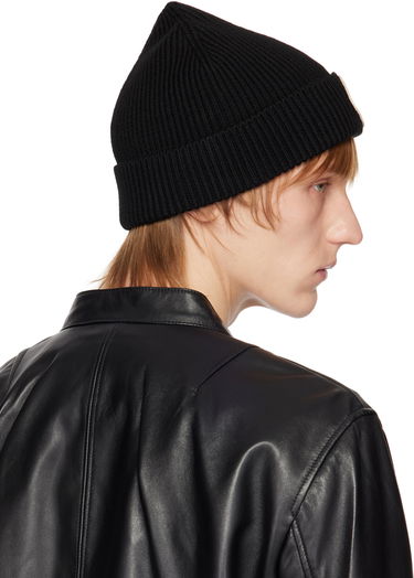 Pipo rag & bone Charlie Logo-Embroidered Wool Beanie Musta | WJK22HS009BV09, 2