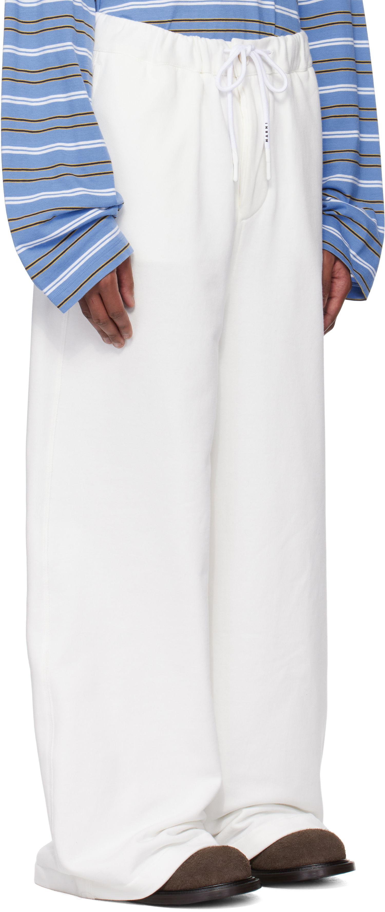 Verryttelyhousut Marni Marni Loopback Sweatpants Valkoinen | PJMU0070A0 UTC275, 1