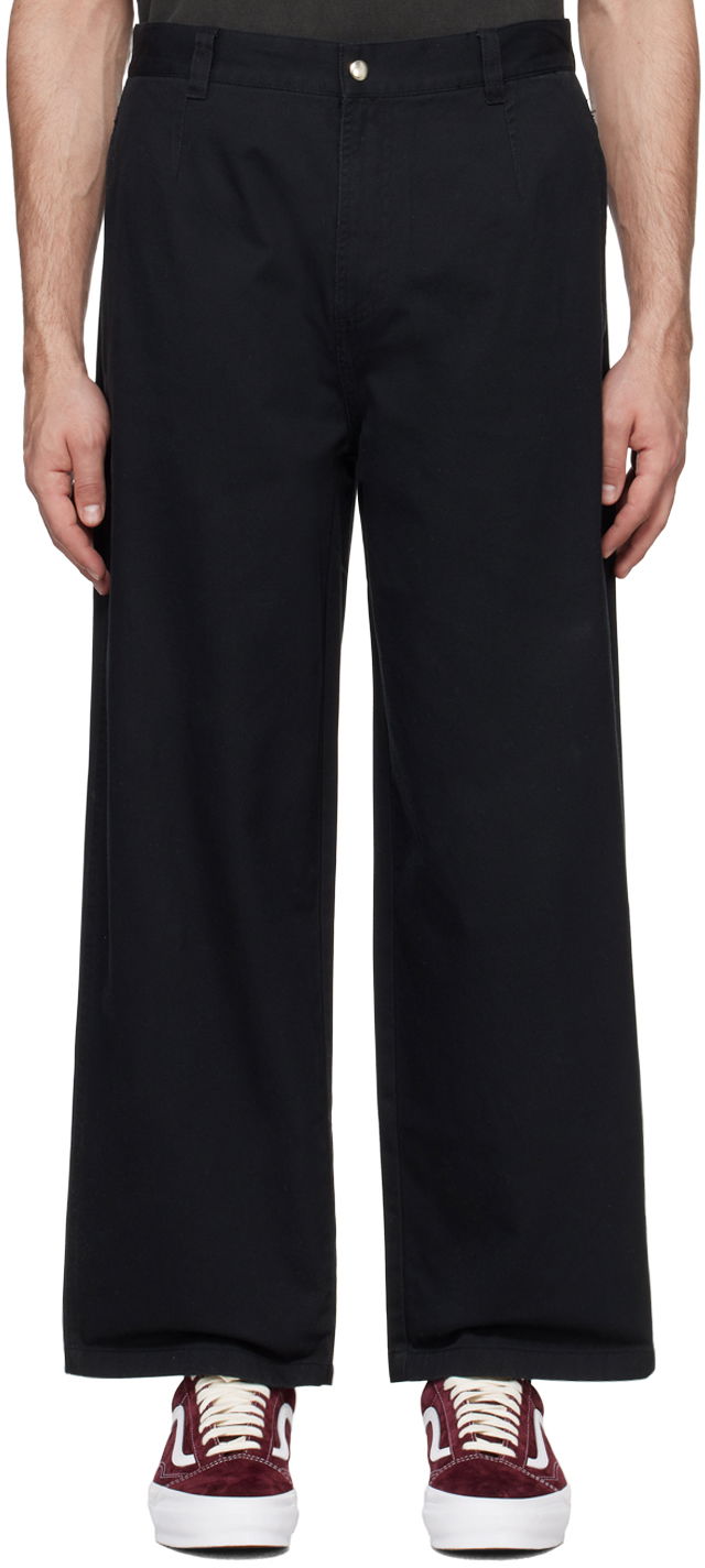 Housut Stüssy Black Workgear Trousers Musta | 116625