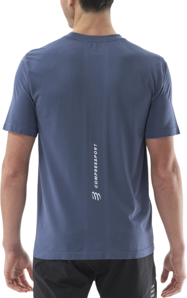 T-paita Compressport Compressport Performance Short Sleeve T-Shirt Sininen | atsm4925123, 1