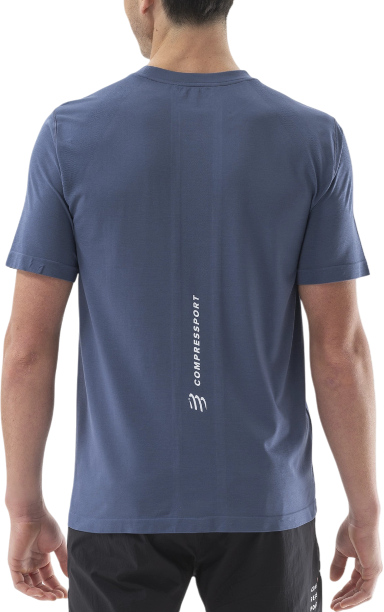 T-paita Compressport Compressport Performance Short Sleeve T-Shirt Sininen | atsm4925123, 1