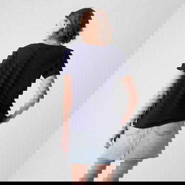 T-paita GAP Basic V-Neck Tee Navy Uniform Tummansininen | 740140-06, 1