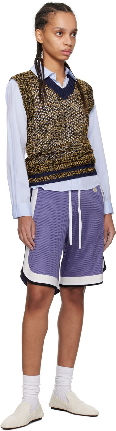Shortsit Wales Bonner Wales Bonner Rio Knit Shorts Violetti | US25KN11-KN01-500, 3