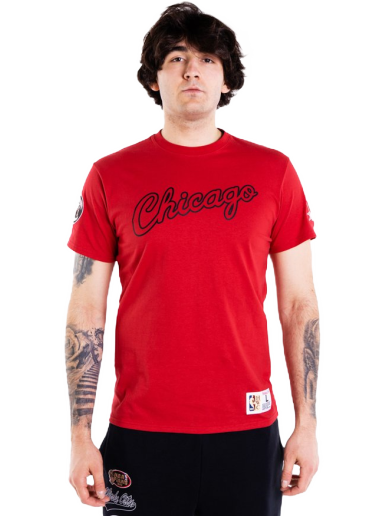 T-paita Mitchell & Ness Champ City S/S Chicago Bulls Tee Punainen | TCRW3237-CBUYYPPPSCAR