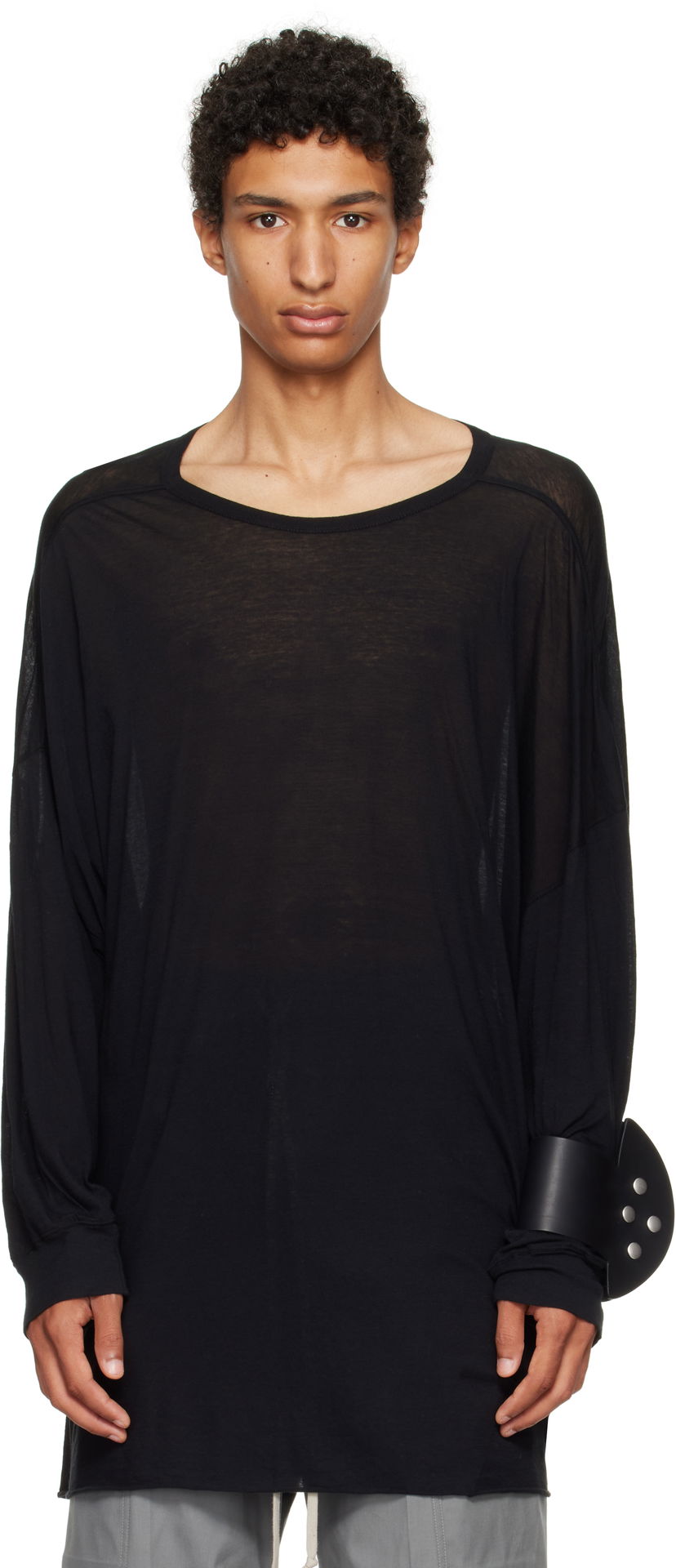 T-paita Rick Owens Rick Owens Concordians Tommy T-Shirt Musta | RU02E1276 UC