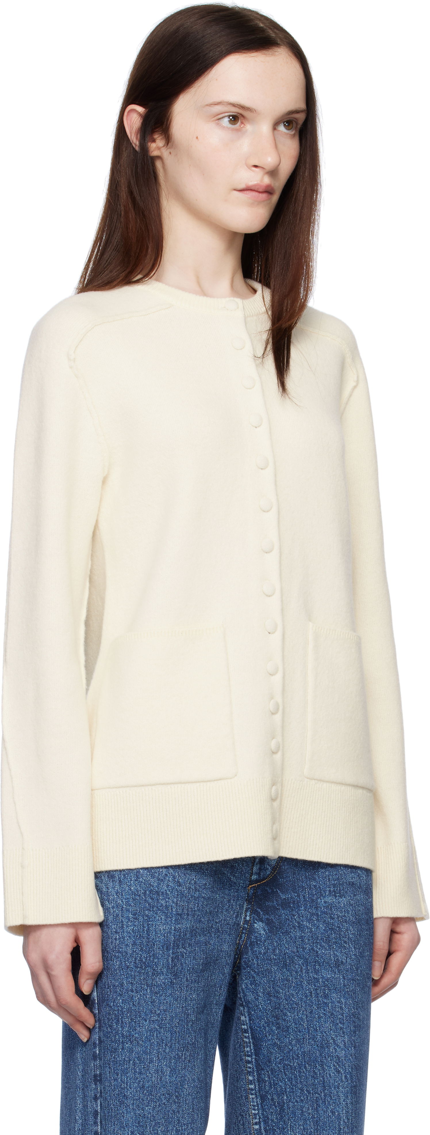 Villapaita rag & bone rag & bone Bridget Lady Cardigan Valkoinen | WAS24H033MM33, 1