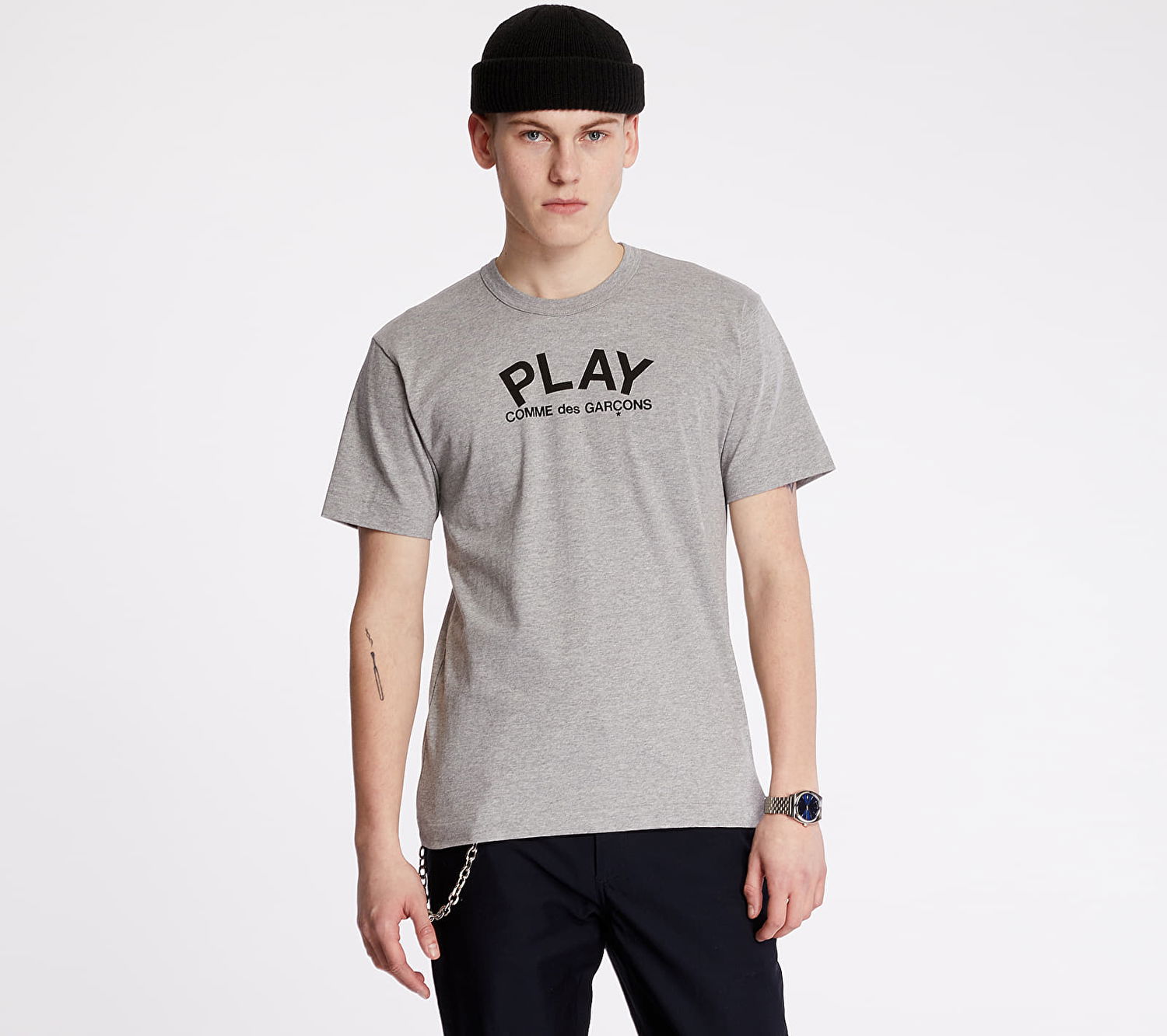 T-paita Comme des Garçons PLAY Tee Harmaa | AZT072 grey, 0