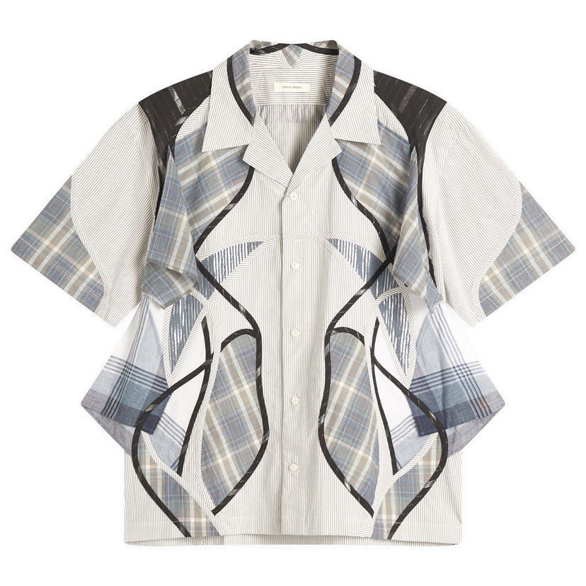 Paita Craig Green Craig Green Patchwork Shirt, Size Large Monivärinen | CGSS25CWOSHI57-30378618