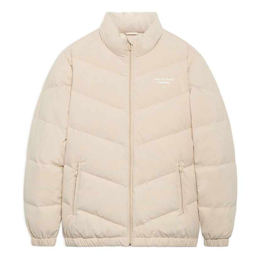 Puffer takki Li-Ning Wade Graphic Down Jacket Beige | AYMS143-4