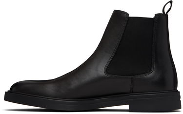 Kengänhoito BOSS Nappa Leather Chelsea Boots with Signature Stripe Musta | 50552527, 3