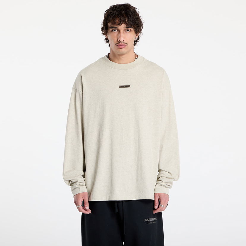 T-paita Fear of God Fear of God Essentials Classic Long Sleeve T-Shirt Beige | 125SP254202F-969