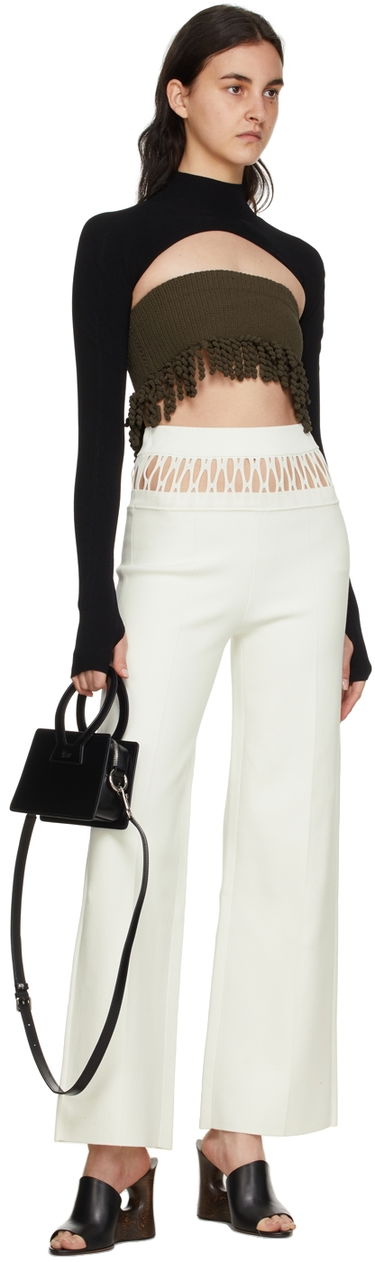 Housut Dion Lee Dion Lee Fishnet Tailored Trousers Valkoinen | C7059S22, 3