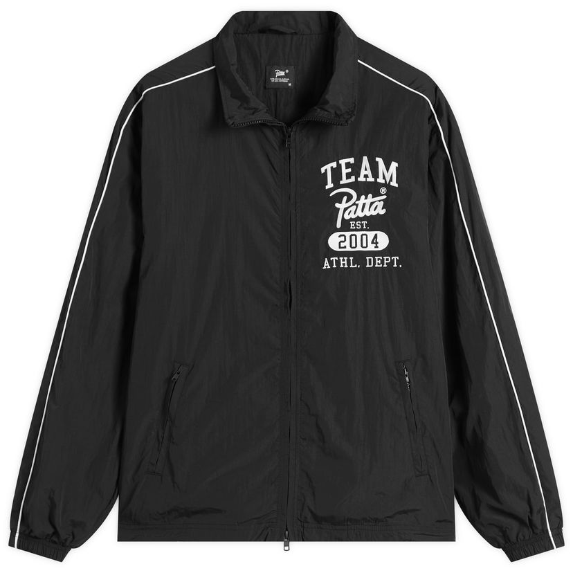 Tuulitakki Patta Patta Athletic Nylon Track Jacket Musta | POC-AW25-4550-849-0006-001