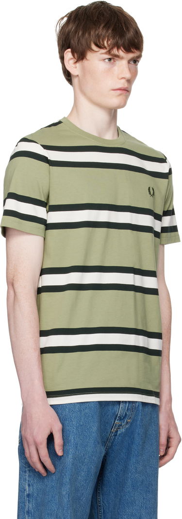T-paita Fred Perry Fred Perry Bold Stripe T-Shirt Vihreä | M9852, 1