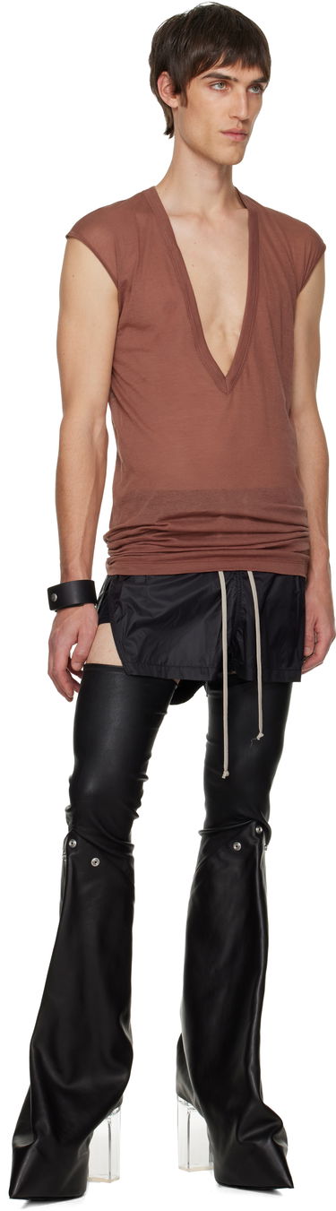 Shortsit Rick Owens Concordians Boxing Shorts Musta | RR02E1302 NP, 3