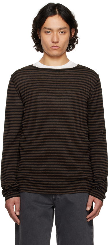 Villapaita The Row The Row Striped Lillard Sweater Ruskea | 885-Y889, 0