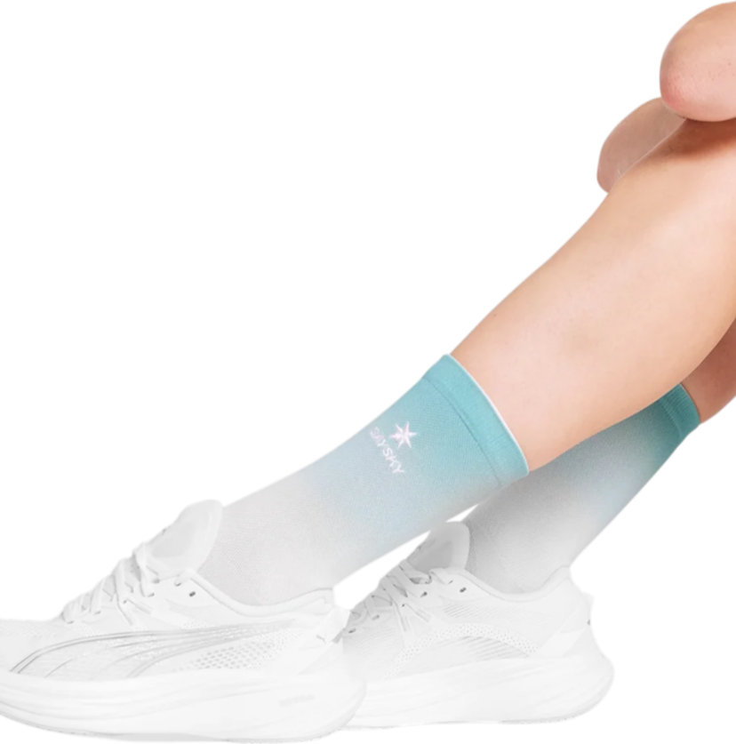 Sukat Saysky Saysky Drip Dye High Socks Turkoosi | ouaso201c1023-ouaso201c1023