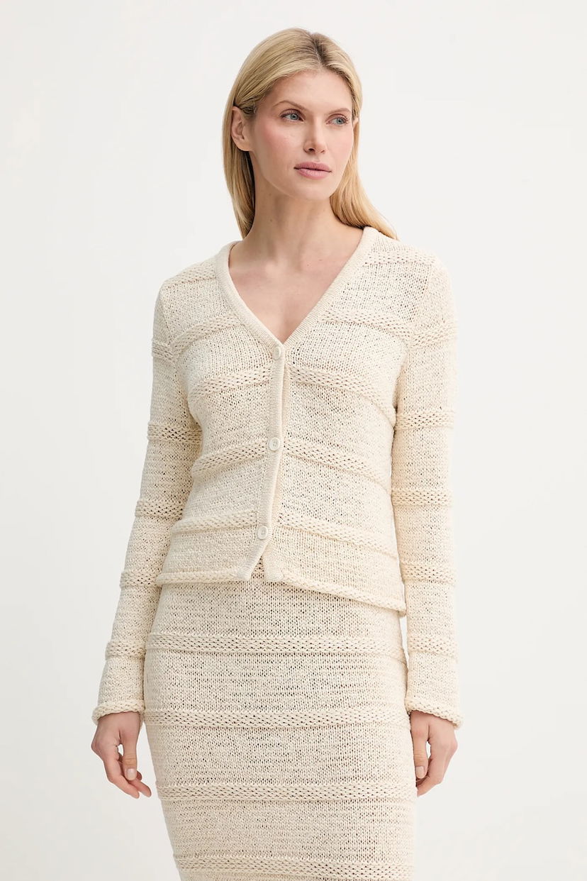 Villapaita Samsoe Samsoe Samsoe Samsoe SANETTIE Knit Cardigan Beige | F25200116